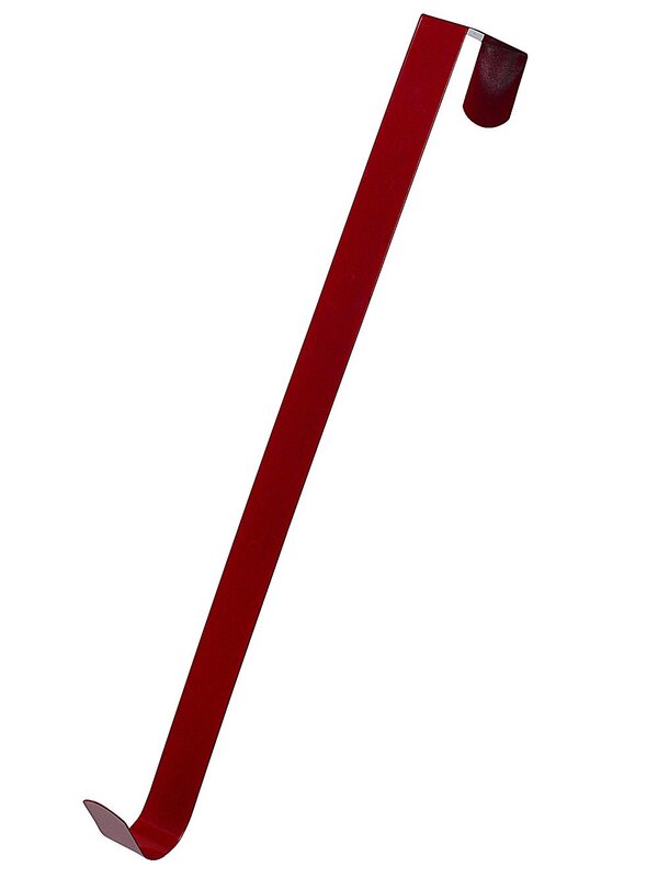 Assorted Red Or Green Metal Wreath Hanger | 36cm Over Door Hook Holds 11kg — image 4