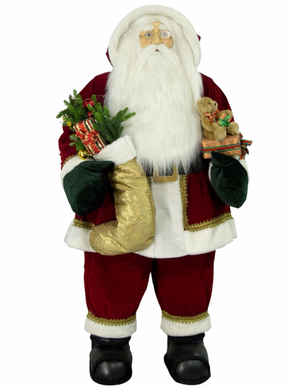 Auto Inflating Life Like Santa With Illuminated Tree - 1.5m
