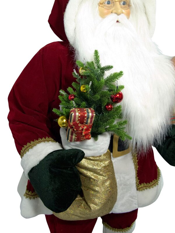 Auto Inflating Life Like Santa With Illuminated Tree - 1.5m — image 4