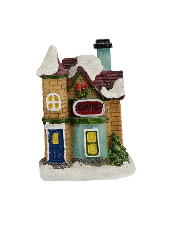Carollers In Illuminated Town Centre Christmas Village Figurines - 11 Piece Set — image 3