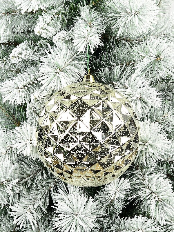 Champagne Mercury Majestic Diamond Textured Large Display Bauble | 20cm — image 5