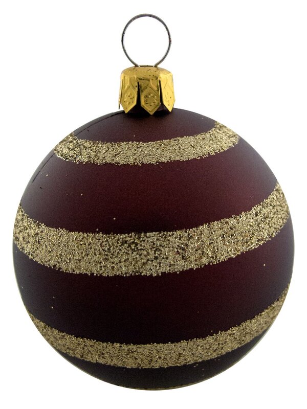 Chocolate & Copper Baubles In Assorted Styles - 9 x 60mm — image 5