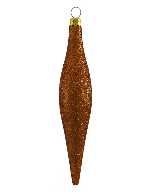 Chocolate, Gold & Copper Glittered Pine Cone Decorations - 6 x 15cm — image 4