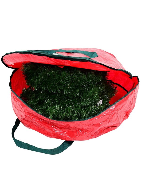 Christmas Wreath Storage Bag | Heavy Duty Case Fits Wreaths Up To 76cm — image 4