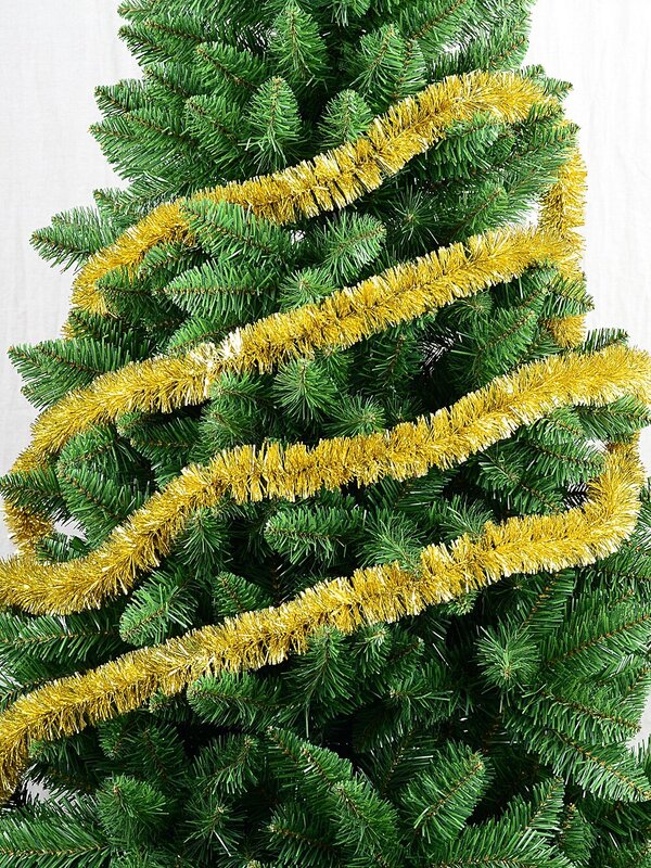 Classic 6ply Gold Metallic Fir Christmas Tinsel Garland | 5m x 50mm — image 5
