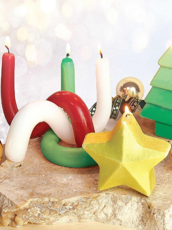 Craft Maker Soy Candle Making Kit | DIY Christmas Tree & Star Designs — image 8
