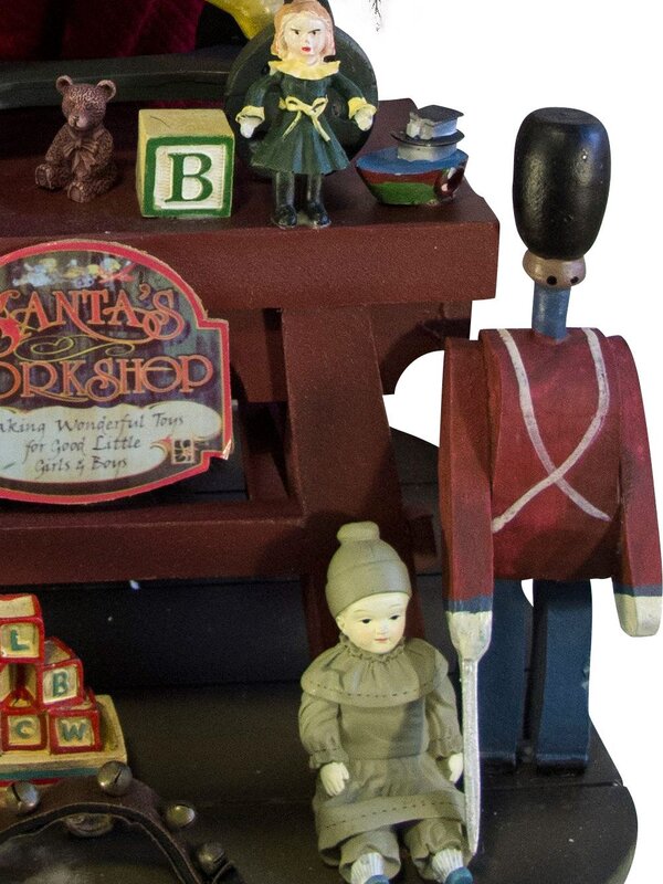 Decorative Santa At Workshop Desk With Toys - 55cm — image 7