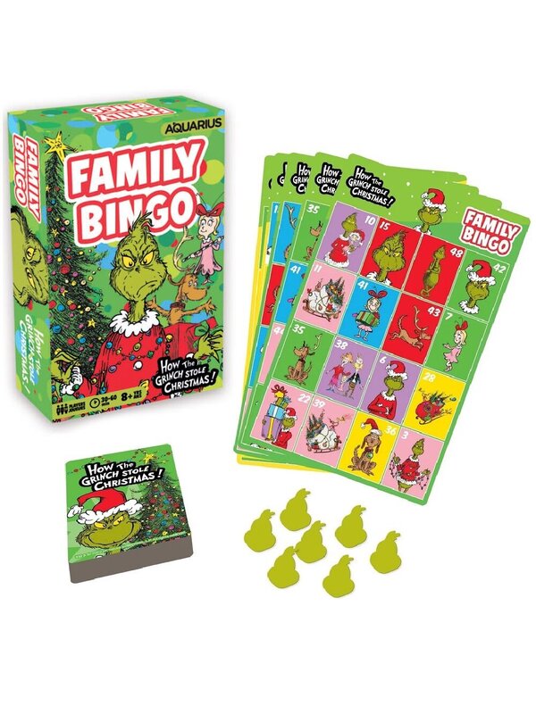 Dr. Seuss How The Grinch Stole Christmas! Family Bingo Game - 2 to 18 Players — image 2
