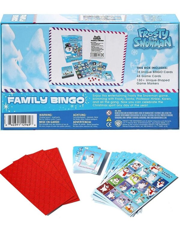 Frosty The Snowman Family Bingo Christmas Game - 2 to 18 Players — image 3