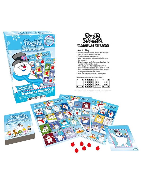 Frosty The Snowman Family Bingo Christmas Game - 2 to 18 Players — image 2