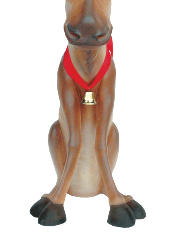 Funny Sitting Life Size Christmas Reindeer Resin Decor Ornament - 1.4m — image 4