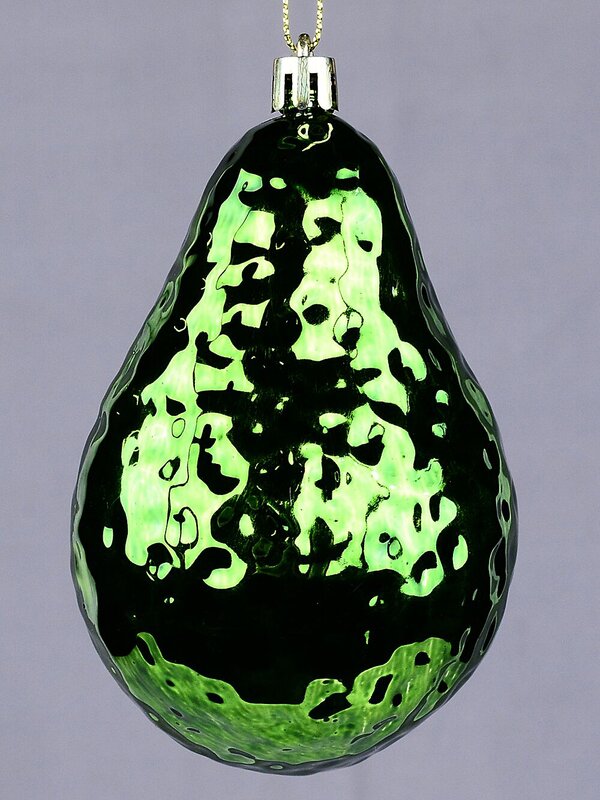 Glossy Green Half Avocado Whimsical Essential Ornament | 11cm — image 3