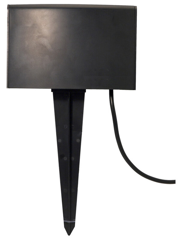 Ground Or Wall Mountable Outdoor Powerstake With Three Outlets - 40cm