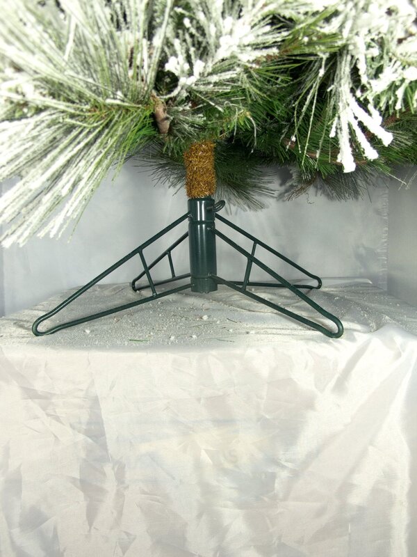 Heavily Flocked Alpine Christmas Tree With Pine Cones - 1.8m — image 5