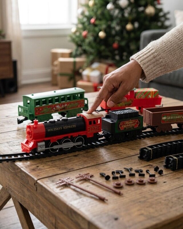 Holiday Express Musical Christmas Train Set | 54 Piece Set With Headlight — image 8