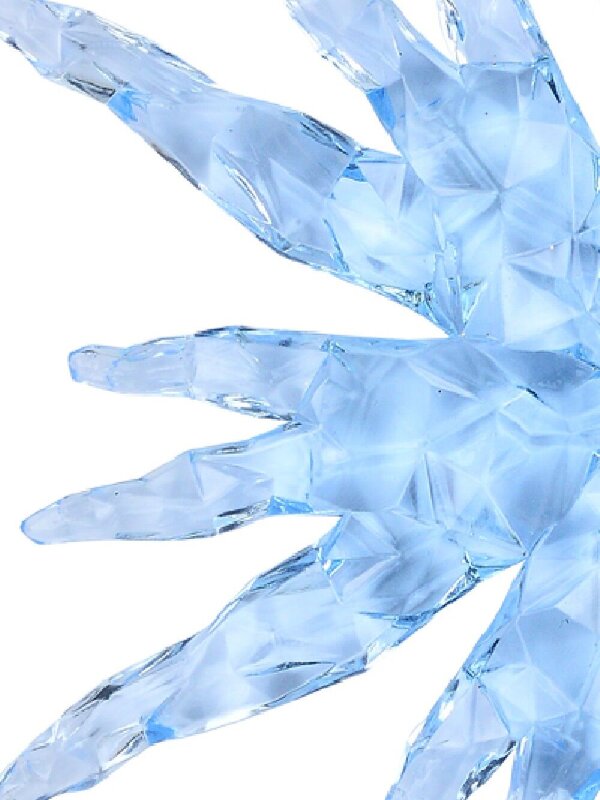 Ice Blue Textured Crystal Snowflake Whimsical Essential Ornament | 14cm — image 3