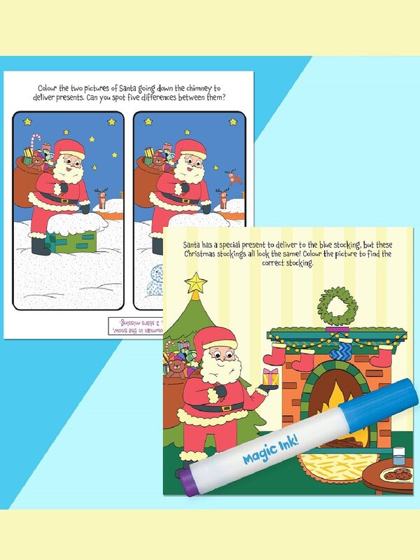 INKredibles Mess-Free Christmas Colouring Book - Reveal Pictures With Magic Ink — image 3