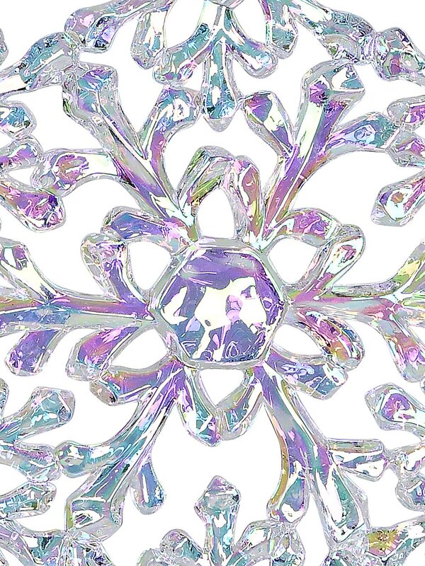 Iridescent Crystal Snowflake Whimsical Essential Ornament | 29cm — image 3