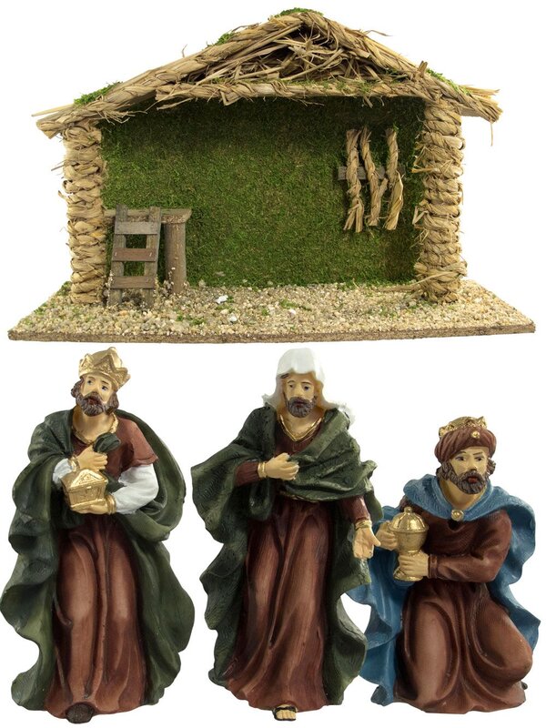 Large 13 Piece Nativity Scene - 47cm (stable) — image 2