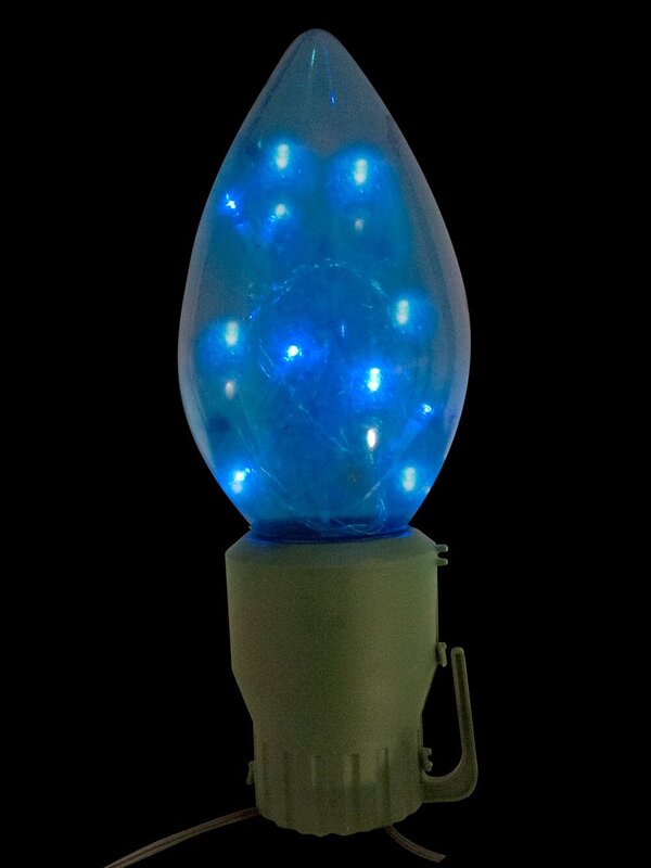 Large C9 Bulb LED Garden Solar Stake Lights - 4 x 47cm — image 5