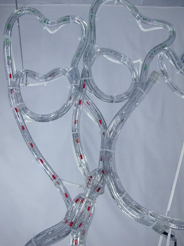LED Waving Santa Rope Light Silhouette - 80cm — image 9