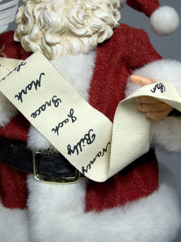 List Checking Decorative Santa Holding Quill - 27cm — image 4