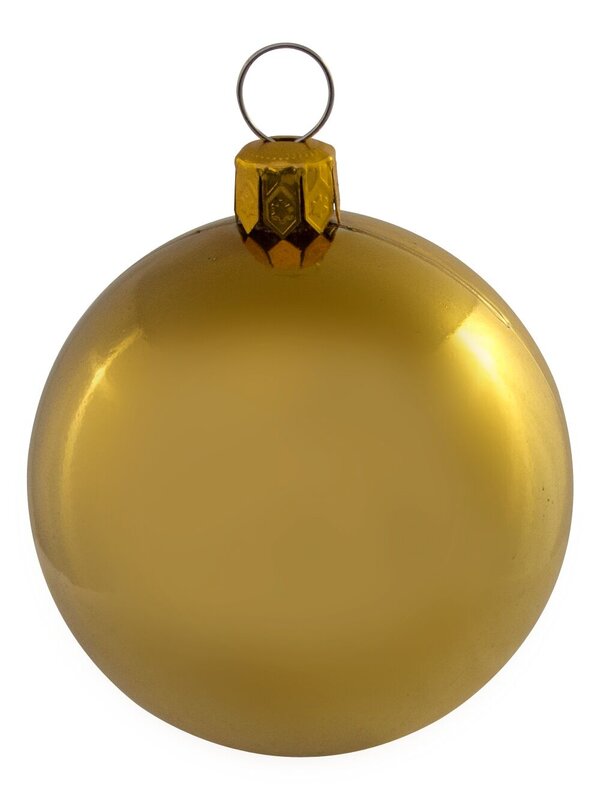 Metallic, Matt & Glittered, Red & Gold Baubles - 12 x 60mm — image 2