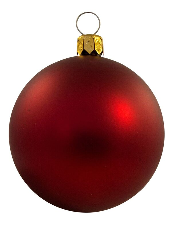 Metallic, Matt & Glittered, Red & Gold Baubles - 12 x 60mm — image 6