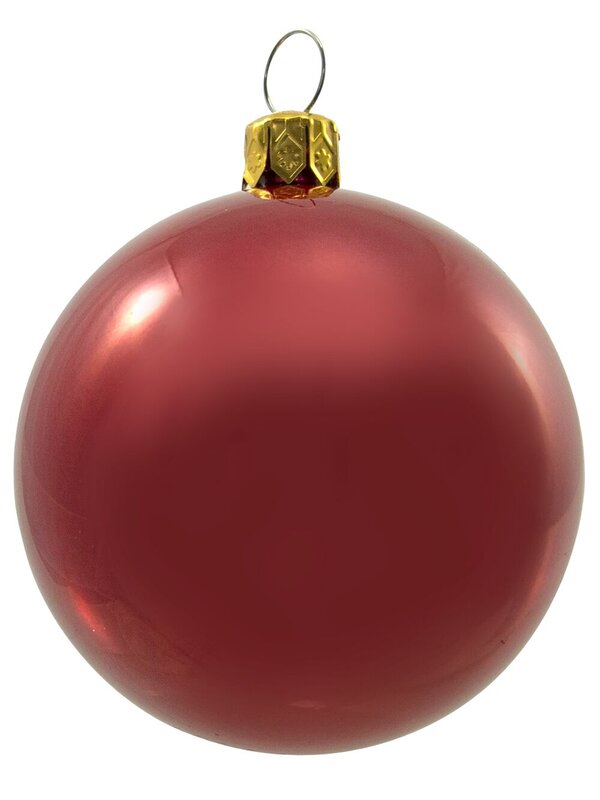 Metallic, Matte, Glitter & Pearl Red Baubles - 16 x 60mm