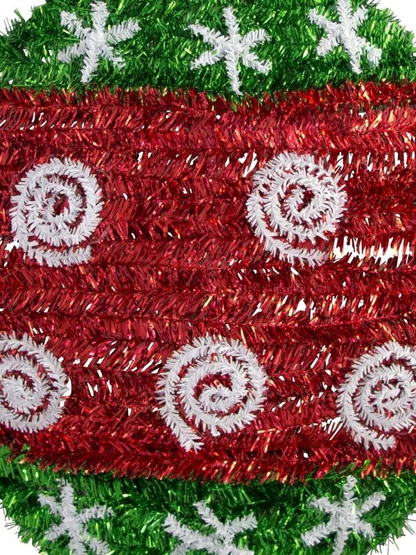 Metallic Tinsel Bauble Hanging Decoration - 60cm