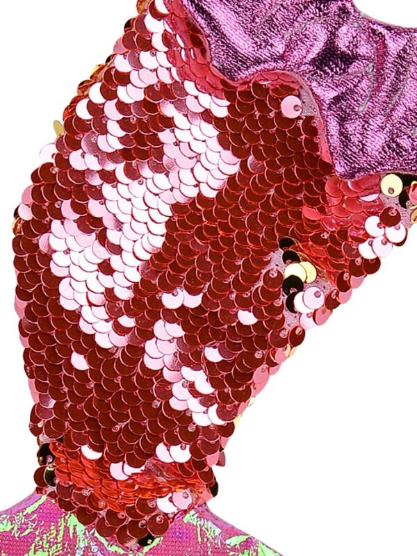 Mini Mermaid Tail With Pink Sequins Christmas Stockings - 3 x 20cm — image 3