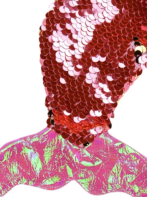 Mini Mermaid Tail With Pink Sequins Christmas Stockings - 3 x 20cm — image 4