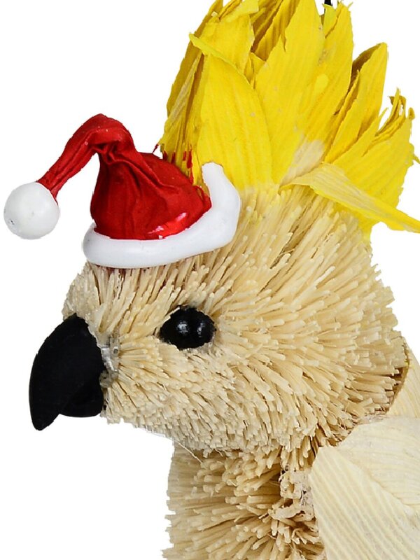 Native White Cockatoo Whimsical Organic Australian Ornament | 14cm — image 3