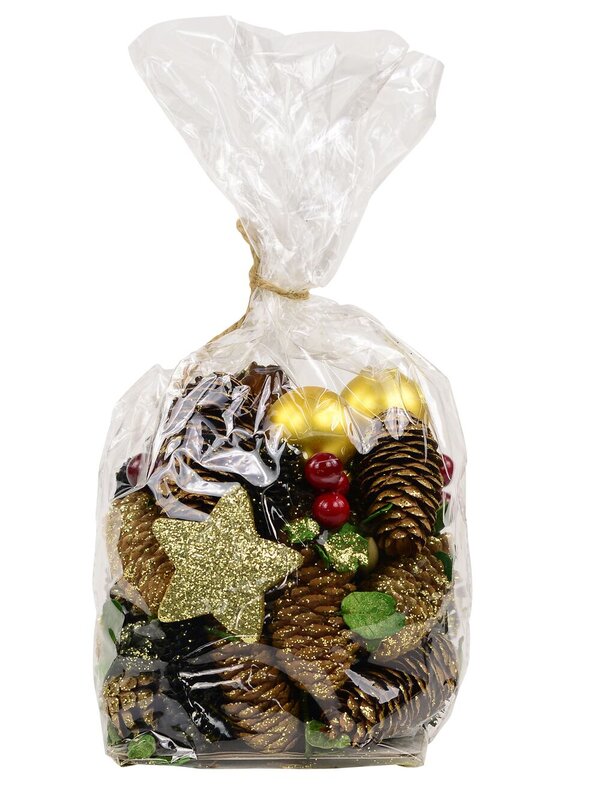 Natural Gold & Green Pinecone, Berry & Foliage Mix | 300g — image 5