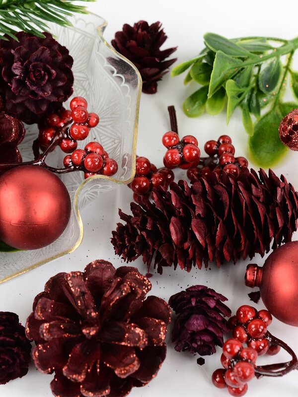 Natural Red Pinecone & Festive Botanical Mix | 130g — image 4