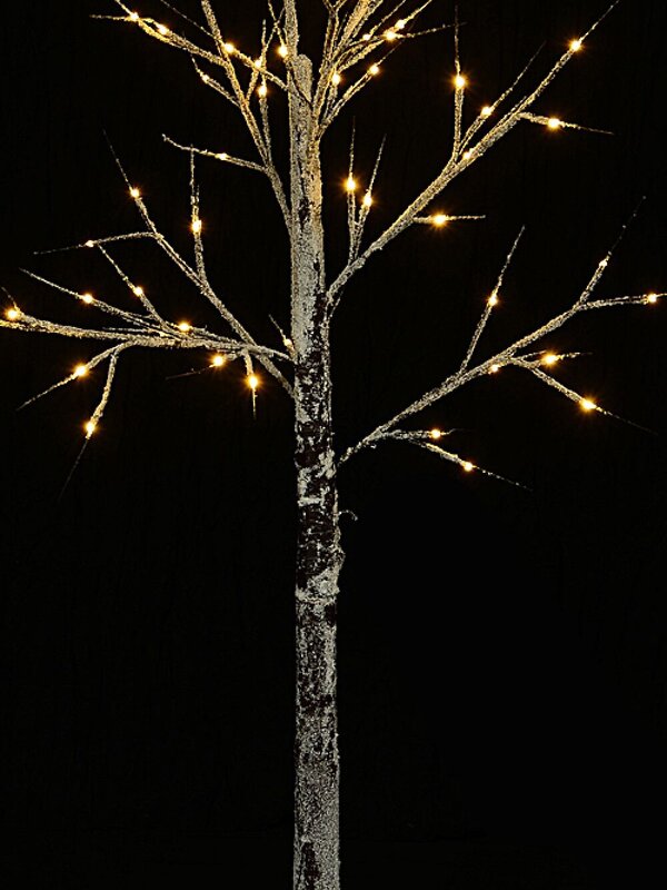 Neutral White LED & Snow Accented Winter Forest 3D Christmas Tree - 1.5m — image 3