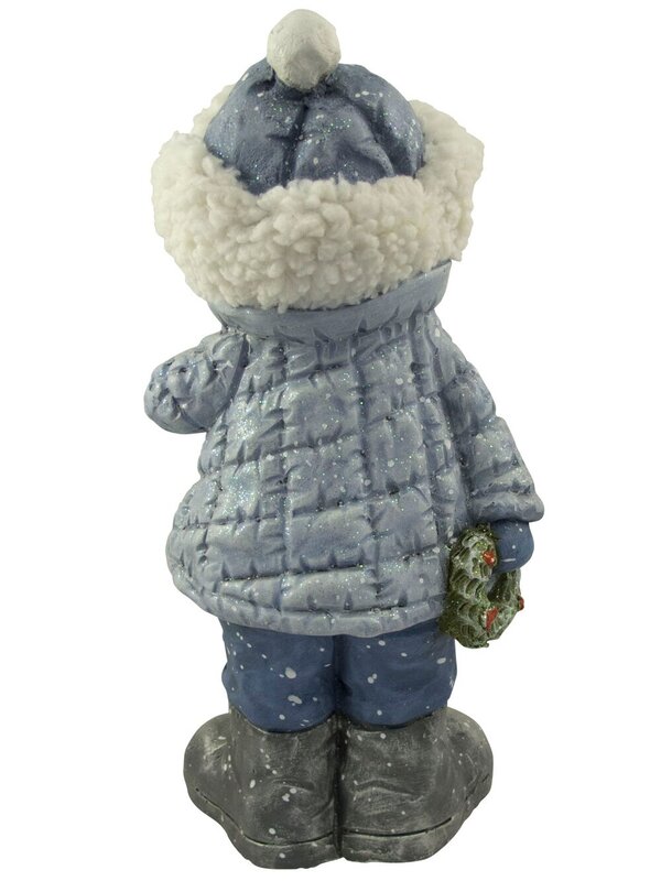 Northern Winter Resin Snowman Decor - 41cm — image 9