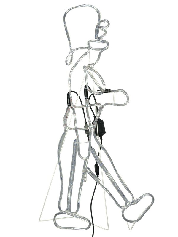 Nutcracker Soldier LED Rope Light Silhouette - 1.2m — image 3