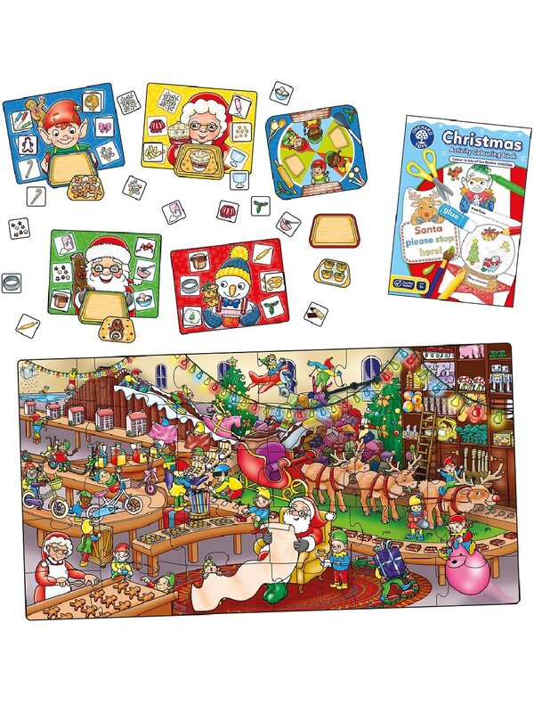 Orchard Toys Christmas Eve Box With Game, Colouring Book & 30 Piece Puzzle — image 2