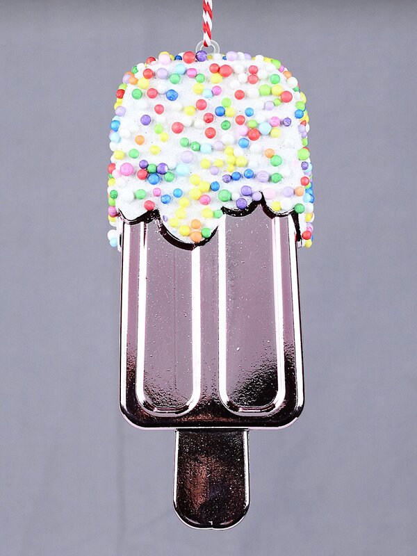 Pink Frosted Popsicle With Sprinkles Whimsical Essential Ornament | 12cm — image 3