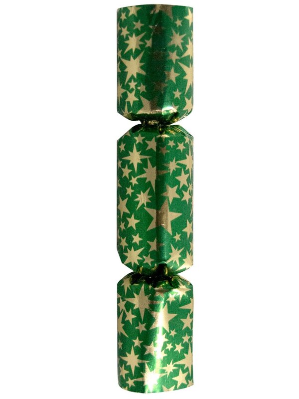 Red & Green Decoration Bon Bons With Gold Star - 14 x 12cm