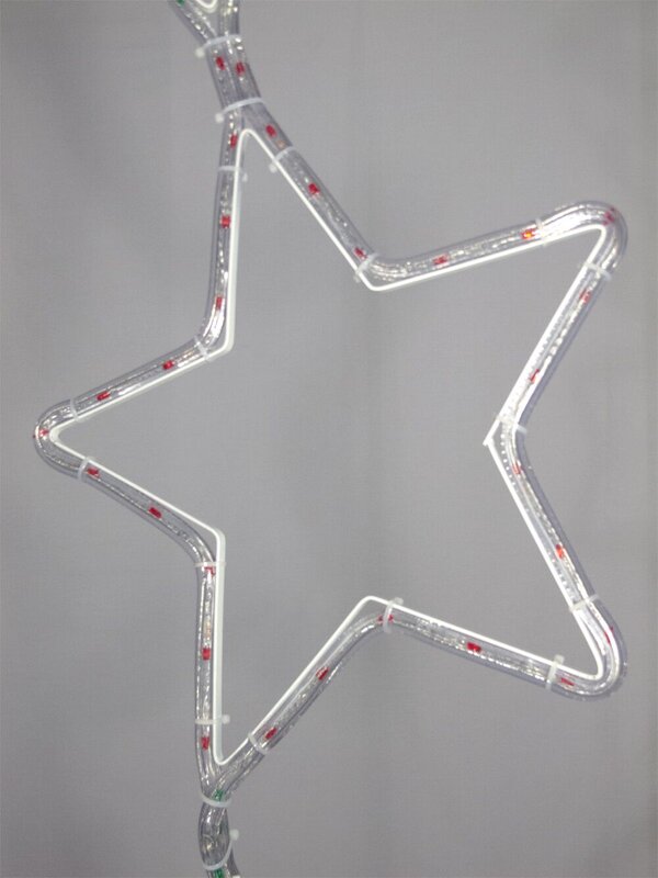 Red & Green LED Star Chain Rope Light Silhouette - 3.2m — image 4