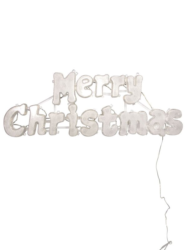 Red LED Solar Merry Christmas Sign - 49cm — image 3