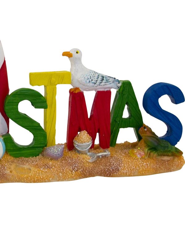 Resin Beach Christmas Sign Ornament - 20cm — image 3