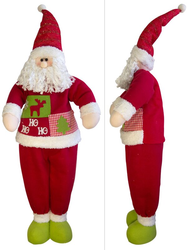Retractable Leg Plush Standing Santa - up to 1m — image 3