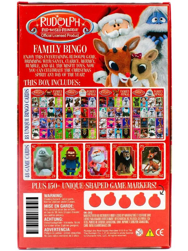 Rudolph The Red Nosed Reindeer Family Bingo Christmas Game - 2 to 18 Players — image 5