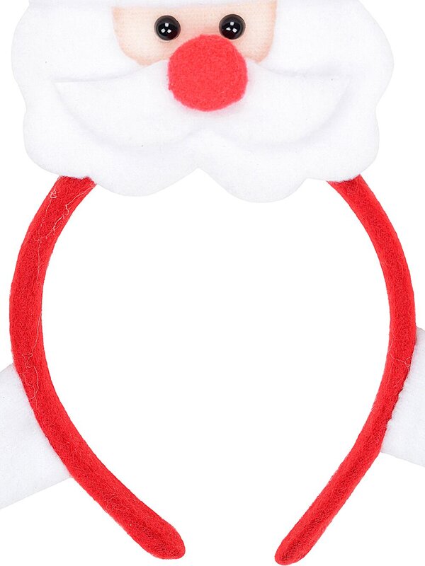 Santa Claus Piggyback Style Christmas Headband | One Size Fits Most — image 4