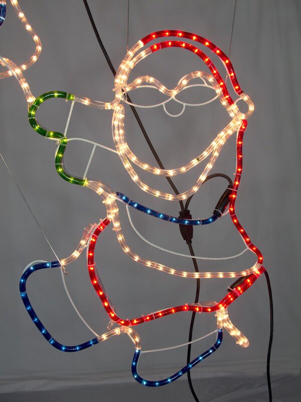 Santa Climbing Rope Rope Light Silhouette - 1.8m — image 2