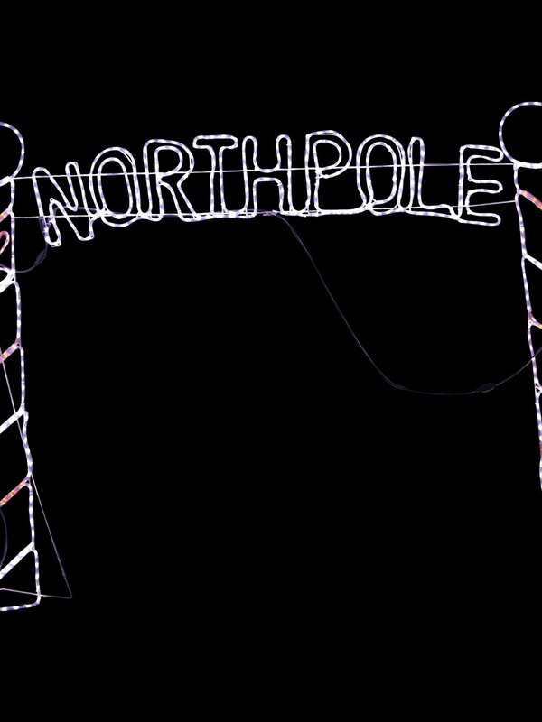 Santa & Deer North Pole Archway LED Rope Light Silhouette - 2.3m — image 5