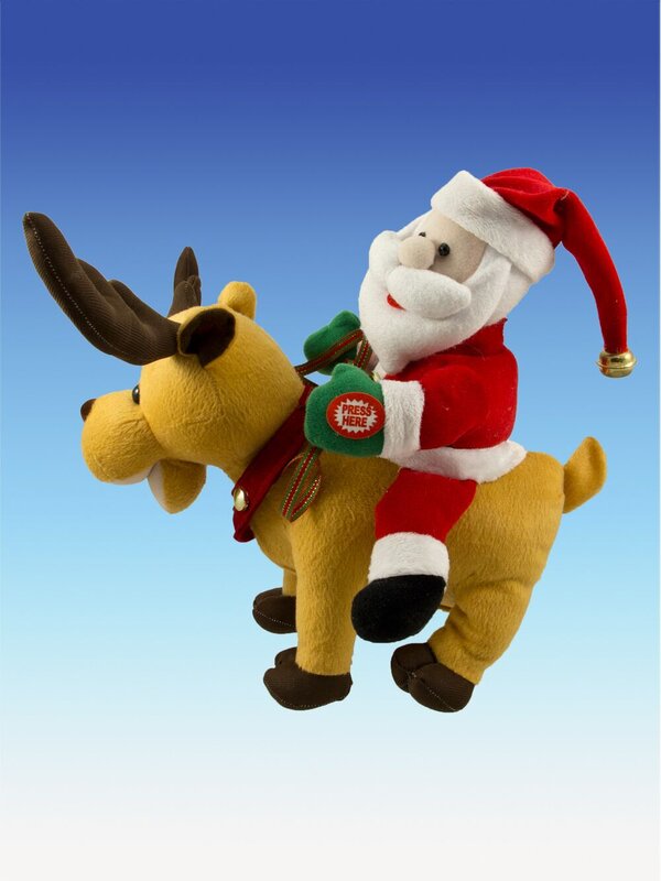 Santa Riding Reindeer Animation - 27cm — image 3